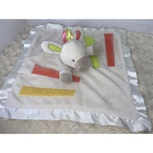 Douglas Baby Lovey Security Blanket Horse Or Zebra Stripes On Blanket EUC HG9‎